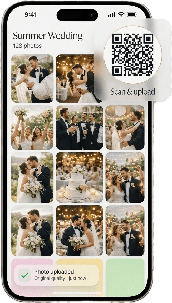 EventShareCloud gallery on iPhone